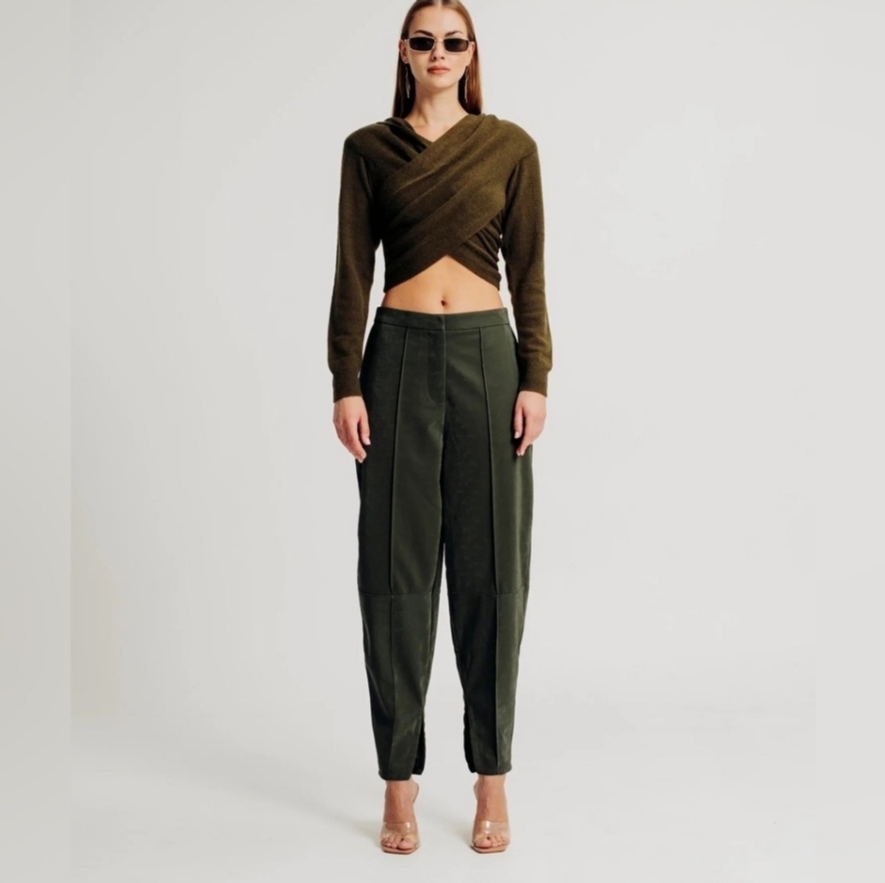 Torn by Ronny Kobo Kimara Dark Brown Dress Pants XS
